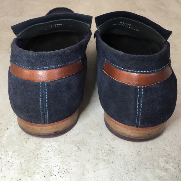 Ted Baker London Tephra Blue Suede Loafers - Sz 12 main image 9